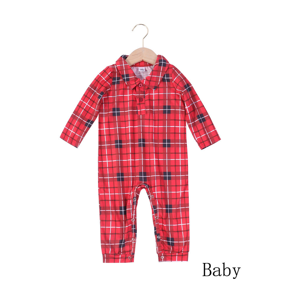 2024 Hot-Selling Plaid Christmas Pajamas for Baby, Pet & Family Matching Sets