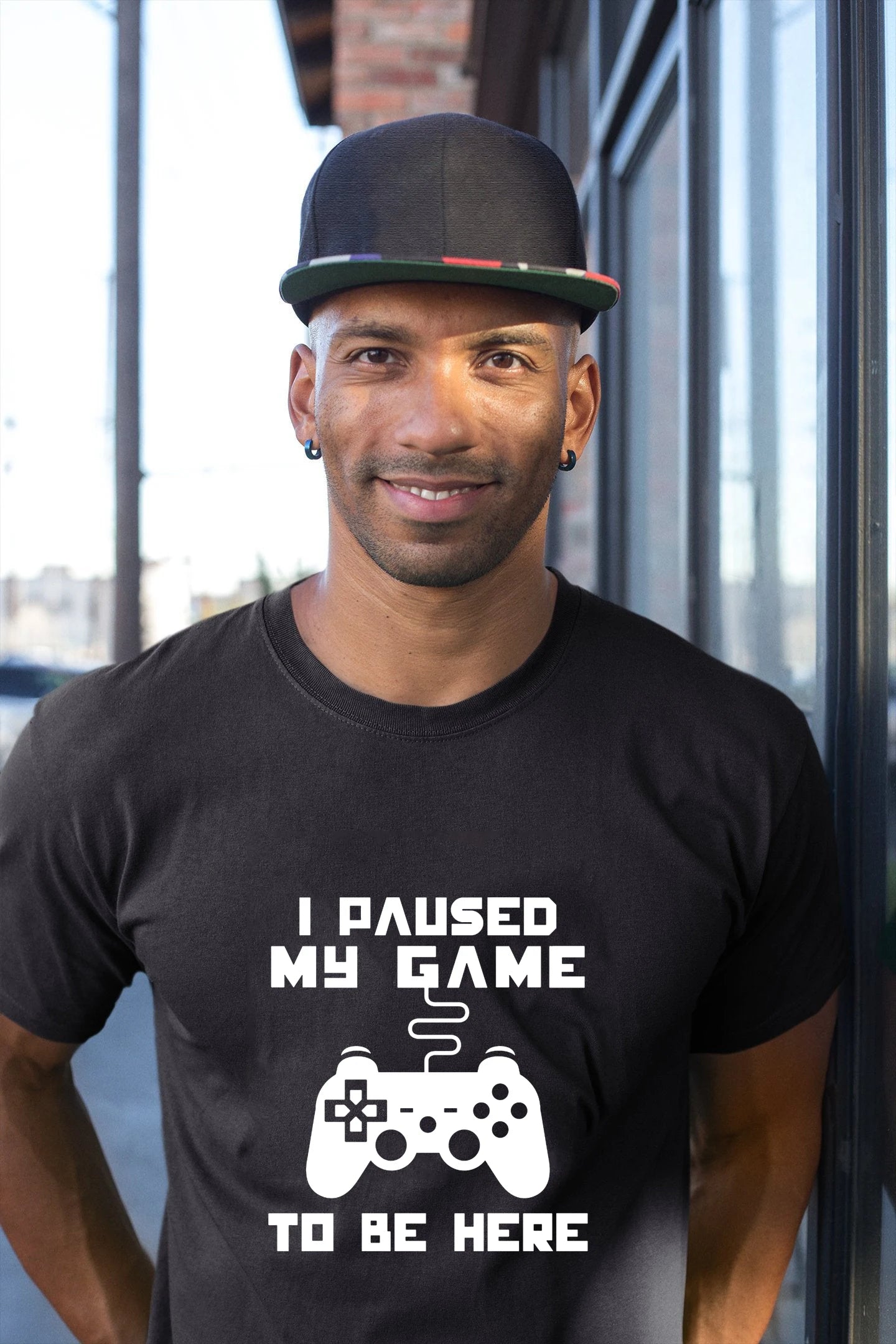 I Paused My Game T-Shirt Funny Gamer Humor Joke for Men Graphic Novelty Tee